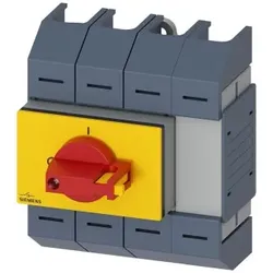 Siemens 3KD06432LG203 Lasttrennschalter 125A, Baugr. 02, 4-polig Frontantrieb mittig Komplettgerät
