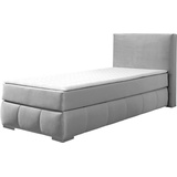 Guido Maria Kretschmer Home & Living Boxspringbett »Wehma«, silber, - 63782754-0 Samtstoff