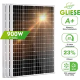 900W Solarmodul Solarpanel 3x300Watt 18V PV Solarzelle Monokristallin Wohnmobil Rooftop RV