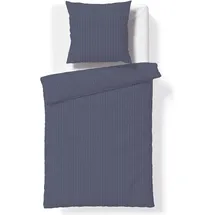 FLEURESSE Aveiro Gestreift Blau 135 x 200 cm + 80 x 80 cm