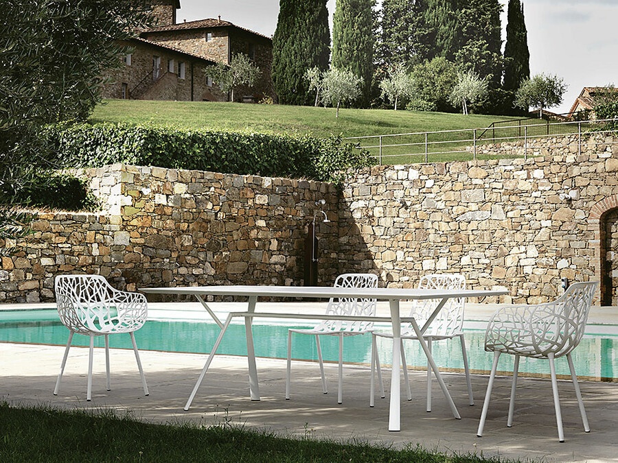 Table Radice Quadra Fast, Designer Robby & Francesca Cantarutti, 74x150x90 cm