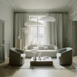 NEW WORKS Tense Pendelleuchte, Ø120 cm, weiß