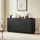 Okwish Sideboard 160 x 80 x 40 cm Schwarz