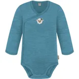 normani Outdoor Sports Baby Merino Wickelbody Langarm Kaitaia in Blau | Gr.: 62