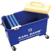 Karl Dahm Fliesen-Waschset Express mit 3-Rollenaufsatz Blau
