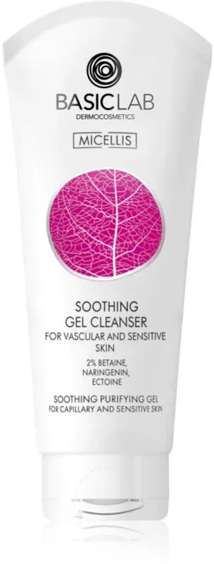 BasicLab Dermocosmetics Micellis beruhigendes Reinigungsgel für empfindliche und gerötete Haut 100 ml