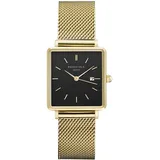 ROSEFIELD - Armbanduhr - UNISEX - QBMG-Q06 - THE BOXY BLACK MESH GOLD - Goldfarben/Schwarz