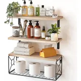 luxuskollektion Wandregal 3+1 Stück 40 x 12 x 10 cm Braun