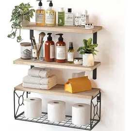 luxuskollektion Wandregal 3+1 Stück 40 x 12 x 10 cm Braun