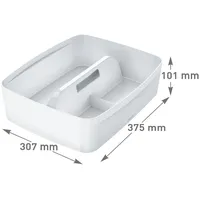Leitz myBox groß mit Griff weiß Kunststoff, 53224001