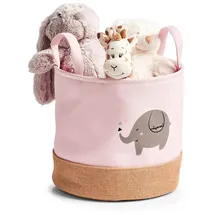 Hti-Living Aufbewahrungskorb Elefant 30 x 30 x 29 cm rosa