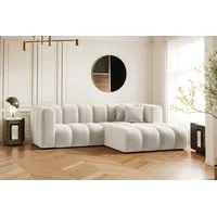 Kaiser Möbel Ecksofa L-form Sofa Grand Modular Stoff Haga und Salvador, Große Auswahl an Farben, moderner Stil, modular grau
