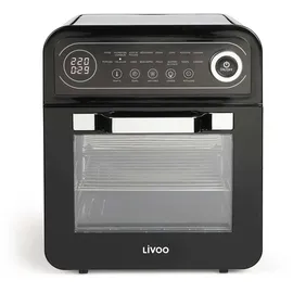 LIVOO Heißluftfritteuse 12 L 1600 W schwarz