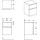 Geberit Smyle Square 45x60x47cm, m 2 L, Holzst. Nussb hick.