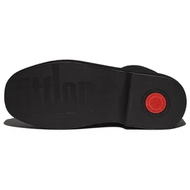 FitFlop F-luma Damenstiefel, Stretch, Wildleder, Halbkeil, Halbschaft, Schwarz, 36