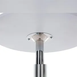 CLP 2er Set Metall-Stehtische Mit Runder Holztischplatte Ø 60 cm weiß