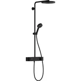 Hansgrohe Pulsify S 260 1 Strahlart mit ShowerTablet Select 400, 24220670, Farbe: Schwarz Matt