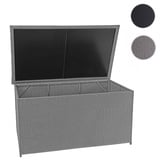 Poly-Rattan Kissenbox HWC-D88, Gartentruhe Auflagenbox Truhe ~ Basic grau, 80x160x94cm 950l