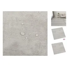 vidaXL PVC-Fliesen Selbstklebend 55 Stk. 5,11 m2 Hellgrau