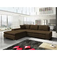 Mirjan24 Ecksofa Orkan, Elegante Polsterecke, Schlaffunktion und Bettkasten Eckcouch