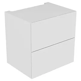 Keuco Edition 11 Modul-Unterbauschrank 31315110100 70 x 70 x 53,5 cm, mit LED-Beleuchtung, Lack Seidenmatt, Glas Anthrazit