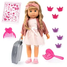 Bayer Design Charlene Puppe interaktiv mit Haaren 46 cm Rosa