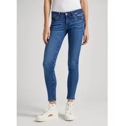 Pepe Jeans für Damen. PL204583XW6 Blaue Skinny-Jeans mit niedriger Leibhöhe (29/30), Lässig, Baumwolle, Denim