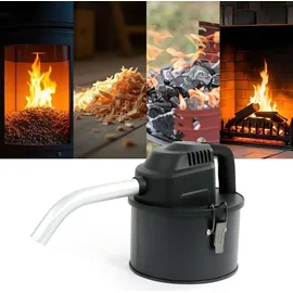 Wiltec Aschesauger 600 W, tragbarer Aschestaubsauger 4 l Fassungsvermögen, Staubsauger für Asche mit HEPA-Filter, effizienter Kaminsauger