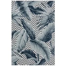 Myflair Möbel & Accessoires Teppich »Tiki, LAGERRÄUMUNG", rechteckig 8 mm Höhe Blätter Motiv, Hoch-Tief Effekt, Outdoor geeignet, Balkon, Terrasse