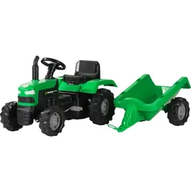 Buddy Toys Trettraktor mit Trolley grün/schwarz (BPT 1013)