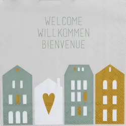 Servietten WELCOME WILLKOMMEN