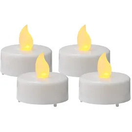 MARELIDA LED Teelichter 4 cm 4 St. weiß