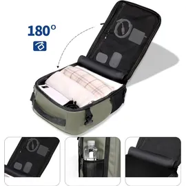 TECH-PROTECT Reiserucksack mit Platz für einen Laptop, 20l, Tech-Protect Defender S50, Grün