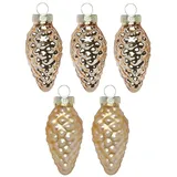 Inge‘s Christmas Decor (Brokatgold Kugel-Weihnachtsschmuck Gold 12 Stück(e)