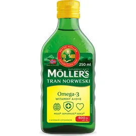 Mollers Tran Omega-3 600 IU with Vitamin D3 Zitrone 250 ml