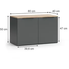 Vicco Wido 80 x 50 cm Anthrazit