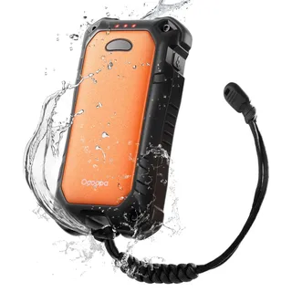 OCOOPA IP56 Wasserdichter Wiederaufladbarer Handwärmer, 10000 mAh PD Schnelllade Elektrisch Handwärmer, USB Powerbank, 16 Stunden Wärme, Eingebaute Taschenlampe, Outdoors, Camping, UT4 Extreme