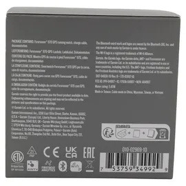 Garmin Forerunner 970 Schwarz/Carbongrau Titan DLC mit Silikon-Wechselarmband 22 mm Schwarz/Transparent Steinweiss