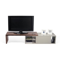 TemaHome Move TV-Lowboard 110 cm walnussfarben/grau