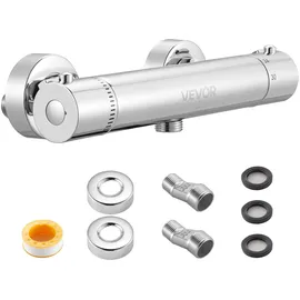 Vevor Duschthermostat mit Thermostat für 1 Verbraucher Chrom