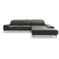 Musterring Ecksofa MR 2490 Leder Anthracite 342 x 207 cm