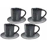 LEONARDO Matera Espressotassen 8er Set Anthrazit
