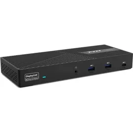 PORT DESIGNS PORT CONNECT Universal-Dockingstation, 3x 4K USB-C USB A, schwarz