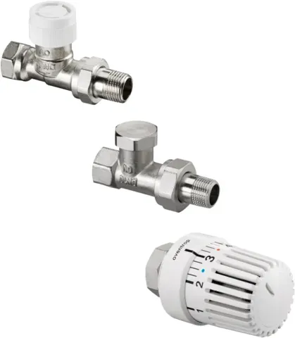 Oventrop Uni LH Thermostatventil-Set 1683804 DN 15, Durchgang, mit Thermostat