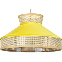 Hängeleuchte BATALI Rattan Senfgelb