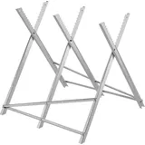 Mophorn Sägeböcke mit Kettensägen-Halterung, 150 kg Tragkraft, Holzsägebock für Materialdurchmesser von 0–250 mm, ideal für Holzarbeiten, Tischler