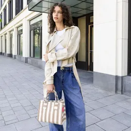 Reisenthel Daily Shopper XS Synthetik Summerstripes Coffee