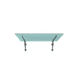 Buylando Glasvordach 200 x 90 cm weiß