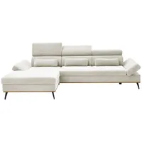 A.Z. Iwaniccy Ecksofa MESA, 299 x 188 cm - Mikrofaser Kopfteilverstellung