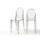 Kartell Victoria Ghost Stuhl glasklar transparent